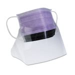Medline Face Mask w/Eyeshield, Polypropylene, Purple, 25/Box (MIINON27410EL)