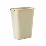 Rubbermaid Deskside 10-1/4 Gallon Plastic Wastebasket, Beige (RCP295700BG)
