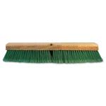 Boardwalk Push Broom Head, 3" Green Flagged Recycled PET Plastic, 24" (BWK20724)