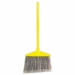 Rubbermaid 637500 Angled Broom, Poly Bristles, Yellow/Gray (RCP637500GY)