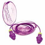 Moldex Reusable Earplugs, Corded, Purple/Bright Green, 50 Pairs (MLX 6405)