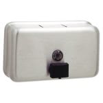 Bobrick Surface-Mounted Liquid Soap Dispenser, 40 oz, Stainless Steel (BOB2112)
