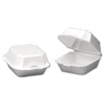 Foam Hinged Large Sandwich Containers, 500 Containers (GNP22500)