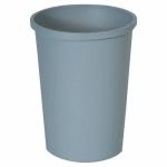 Rubbermaid 2947 Untouchable 11 Gallon Round Trash Can, Gray (RCP2947GRA)