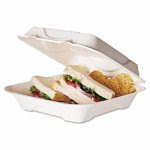 Eco-Products Compostable Clamshell Food Container, 200 Containers (ECOEPHC91)