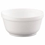 Dart Foam Bowls, 12-oz., White, Round, 1,000 Bowls (DCC12B32)
