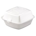 Dart Carryout Food Container, Foam, 1-Comp, White, 500 Containers (DCC50HT1)