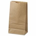 Duro #6 Kraft Paper Grocery Bags, 35 lbs. Capacity, 500 Bags (BAG GK6-500)