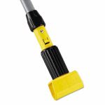 Rubbermaid Commercial Gripper Aluminum Mop Handle, 60", Gray/Yellow (RCPH226)
