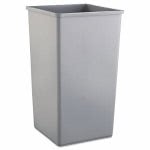 Rubbermaid Untouchable 50 Gallon Square Trash Can, Gray, Each (RCP3959GRA)