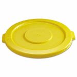 Rubbermaid 2631 Brute 32 Gallon Round Trash Container Lid, Yellow (RCP 2631 YEL)