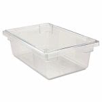 Rubbermaid 3309 Clear Food/Tote Box, 12" x 28", 3.5 Gallons (RCP3309CLE)