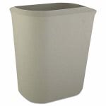 Rubbermaid Fire-Resistant 3.5 Gallon Wastebasket, Gray (RCP 2541 GRA)
