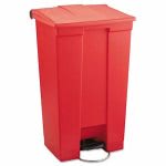 Rubbermaid 6146RED Commercial Step-On Waste Container, 23 Gal, Red (RCP6146RED)