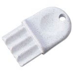 San Jamar Key For Plastic Toilet Tissue Dispensers, White, 1 Each (SJMN16)