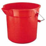 Rubbermaid 2616 Brute 14 Quart Round Plastic Bucket, Red (RCP 2614 RED)
