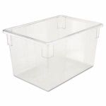 Rubbermaid 3301 Clear 21.5 Gallon Food/Tote Box (RCP 3301 CLE)