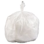 33 Gallon Clear Trash Bags, 33x39, 16mic, 250 Bags (IBSVALH3340N16)