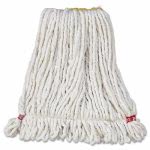 Rubbermaid A211 Web Foot Shrinkless Wet Mop Heads, Small, 6 Mops (RCPA211WHI)