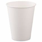 Solo Cup Company Polycoated Hot Paper Cups, 8oz, White, 1000/Ctn (SCC378W2050)