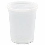 Pactiv Delitainers Microwavable 32-oz. Clear Cont., 240 Containers (PCTYSD2532)