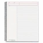 Cambridge Wirebound Notebook Planner, Legal Rule, White, 80 Sheets (MEA06064)