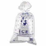 Clear Ice Bags with Twist Ties, 8-lb. Capacity, 1,000 Bags (IBS IC1120)