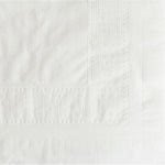 Hoffmaster Cellutex Tablecover - 54 Length x 108 Width - 25 / Carton - Tissue, Poly - White