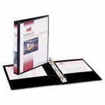 Avery Round Ring View Binder, 8-1/2" x 5-1/2", 1/2" Cap, Black, Each (AVE27725)