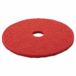 3M Red 20" Floor Buffing Pad 5100, Non-Woven Polyester Fibers, 5 Pads (MMM08395)