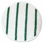 Rubbermaid  Low Profile Scrub-Strip Carpet Bonnet, 17", White/Green (RCPP267)