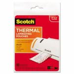Scotch Index Card Size Thermal Laminating Pouches, 20 Pouches (MMMTP590220)