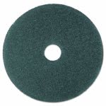 3M Blue 19" Floor Cleaning Pad 5300, Nylon/Polyester Fiber, 5 Pads (MMM08412)