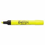 Berol 4009 Highlighter, Chisel Tip, Fluorescent Yellow, 12/Pk (SAN64324)