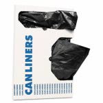 16 Gallon Black Garbage Bags, 24x32, 1 mil, 250 Bags (HERH4832TKX01)