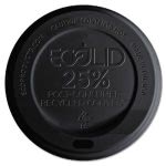 Eco-Products Hot Cup Lid, Black, Fits 10-20-oz. Cups, 1000 Lids (ECOEPHL16BR)