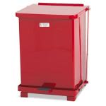 Rubbermaid ST7EPL Defenders Biohazard Step Can, 4 Gallon, Red (RCPST7EPLRED)