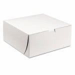 Sct Tuck-Top Bakery Boxes, 9w x 9d x 4h, White, 200/Carton (SCH0961)