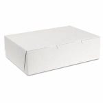SCT Tuck-Top Bakery Boxes, 14w x 10d x 4h, White, 100 Boxes (SCH1025)