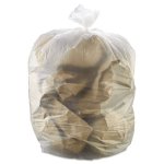55 Gallon Clear Trash Bags, 36x60, 17mic, 200 Bags (IBSS366017N)
