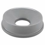 Rubbermaid 3548 Untouchable Round Funnel Top Trash Can Lid, Gray (RCP3548GRA)