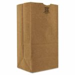 GEN 25# Shorty Heavy-Duty Brown Kraft Paper Bags 500 per Bundle (BAG GX2560S)