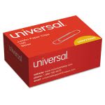 Universal Smooth Wire Paper Clips, Jumbo, Silver, 100 Paper Clips (UNV72220BX)