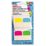 Redi-Tag Write-On Self-Stick Index Tabs/Flags, 4 Colors, 48 Tabs (RTG33148)