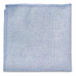 Rubbermaid Microfiber Cleaning Cloth, 12 x 12, Blue, 24 Cloths (RCP1820579)