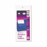 Avery Self-Adhesive Business Card Holders, Top Load, Clear, 10/Pack (AVE73720)