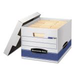 Bankers Box Storage Box, Locking Lid, Letter/Legal, 4 Boxes (FEL0078907)