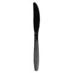 Guildware Heavyweight Polystyrene Black Cutlery, 1,000 Knives (SCC GDR6KN)