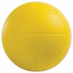 Champion Sports Coated Foam Sport Ball, Volleyball, Yellow (CSIVFC)