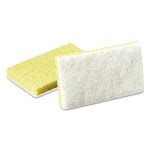 Scotch-Brite Light-Duty Scrubbing Sponge, Yellow/White, 20 Sponges (MMM08251)
